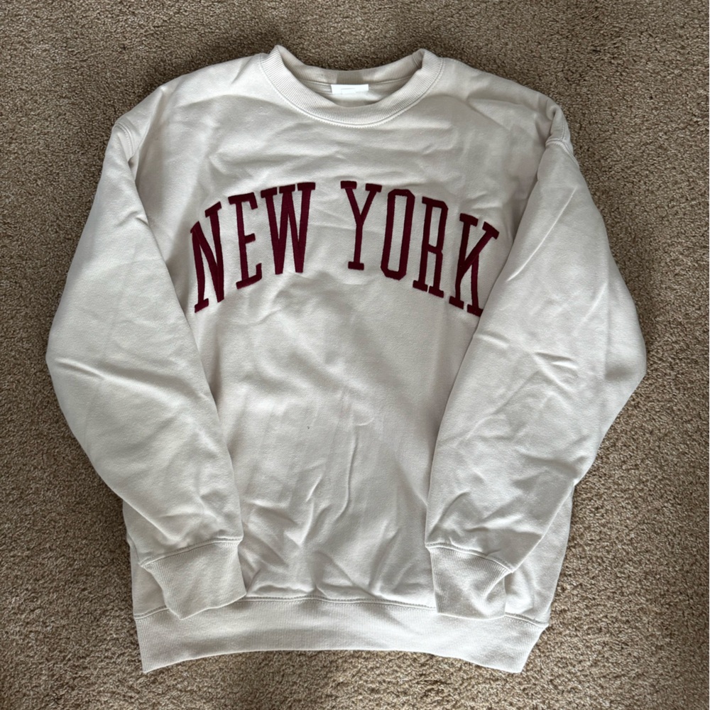 White 'New York' Women’s Sweater